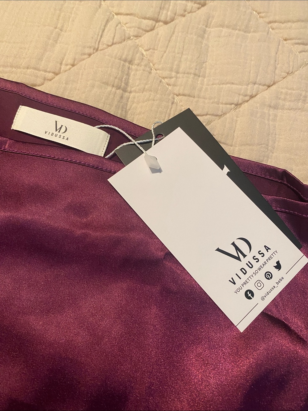 Purple One-Shoulder Satin Bow Sleeve Top - - Picture 2 of 9